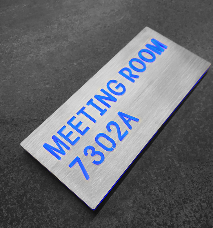 LED Directional Room Signage by Luxello LED Signage