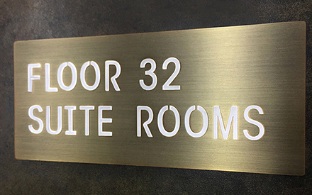 Illuminated Sign Plagues by Luxello LED Signage