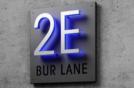 5" Panel Plaque Sign For Address Sign by Luxello LED Signage
