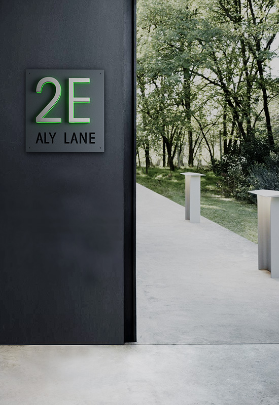5" Panel Plaque Sign For Address Sign by Luxello LED Signage