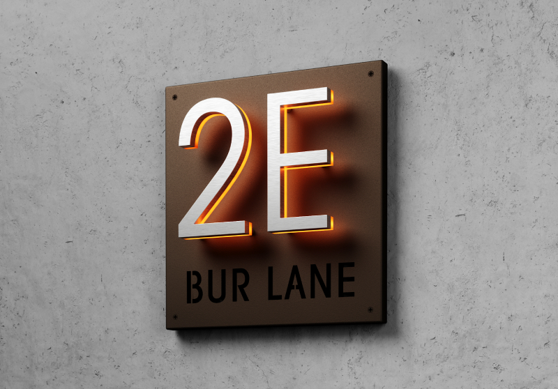 5" Panel Plaque Sign For Address Sign by Luxello LED Signage