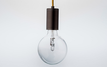 Purity LED Bronze Cord &amp; Socket Pendant by Luxello Pendant Lamps