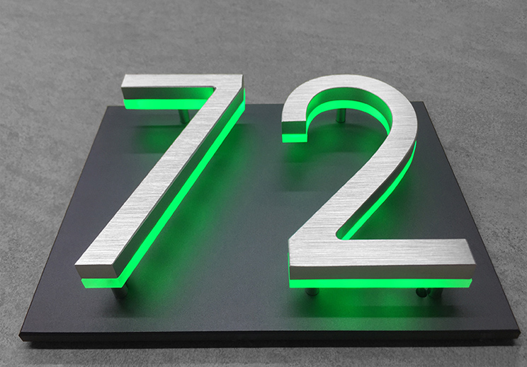 Panel Backplate For 5"Numbers by Luxello LED Signage