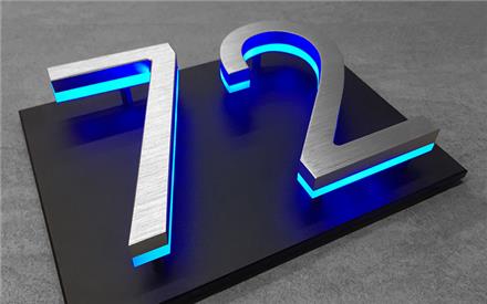 Panel Backplate For 5"Numbers by Luxello LED Signage