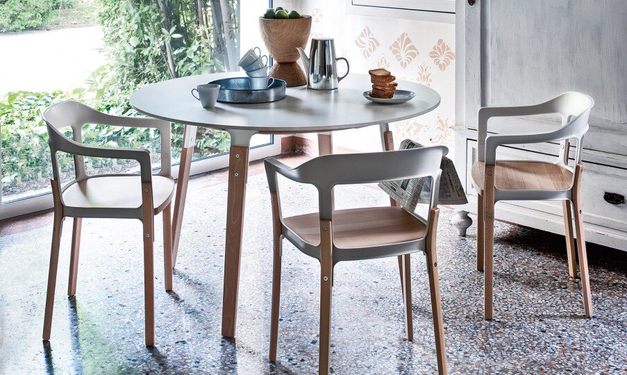 Steel Wood Chair by Magis Chairs