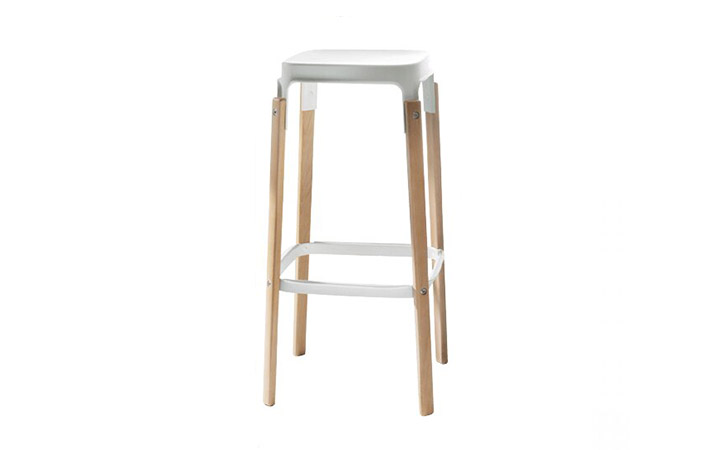 Steel Wood Stool by Magis Stool