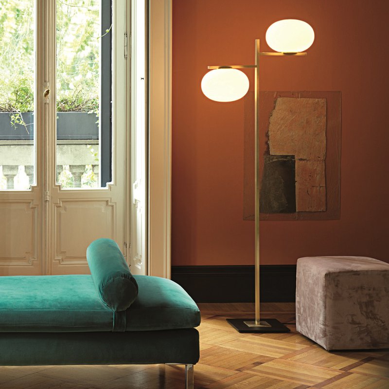 Alba Floor Lamp 382  by Oluce Floor Lamps