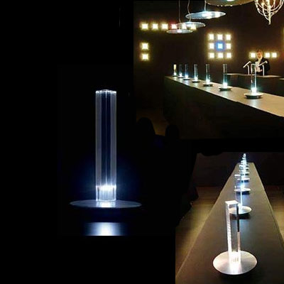 Cand-LED Table Lamp by Oluce Lamps