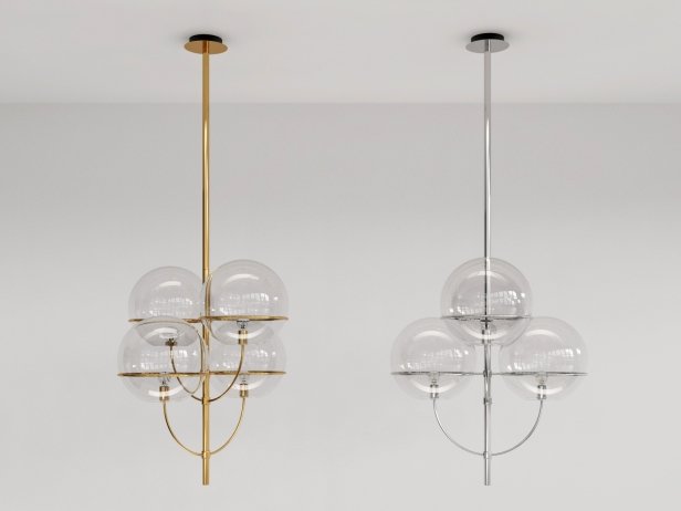Lyndon Pendant Lamp 450 by Oluce Lamps
