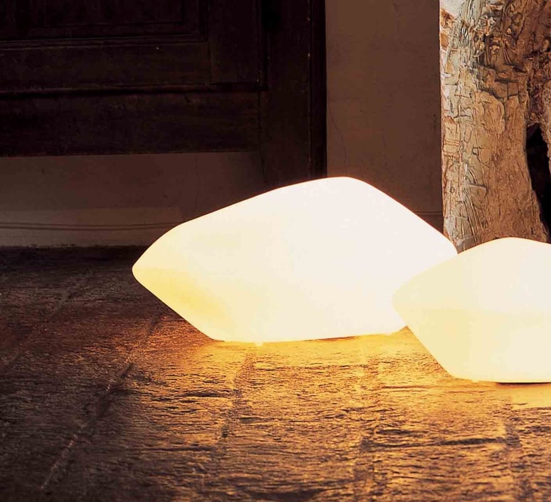 Stone of Glass 204 Floor Lamp by Oluce Floor Lamps