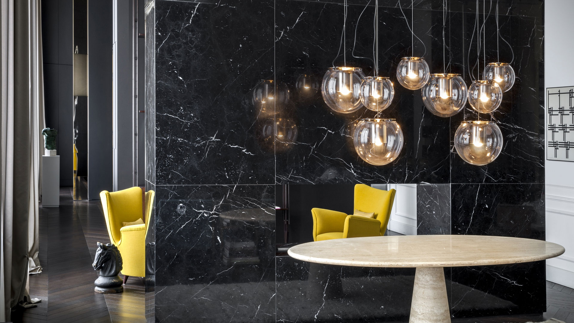 The Globe Pendant Lamp by Oluce Lamps