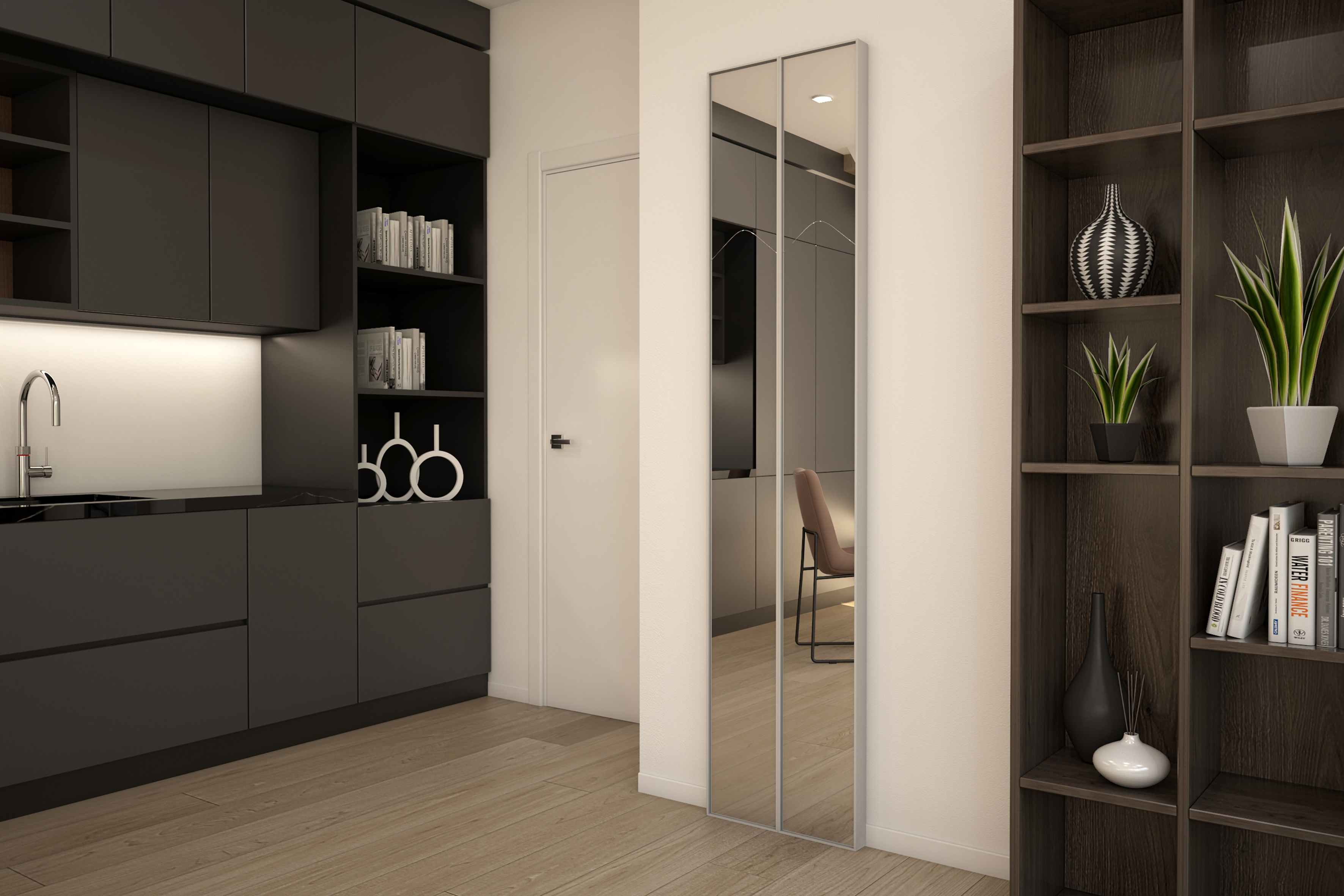 Lagronda Mirror &amp; Coat Hanger by Pallucco Accessories