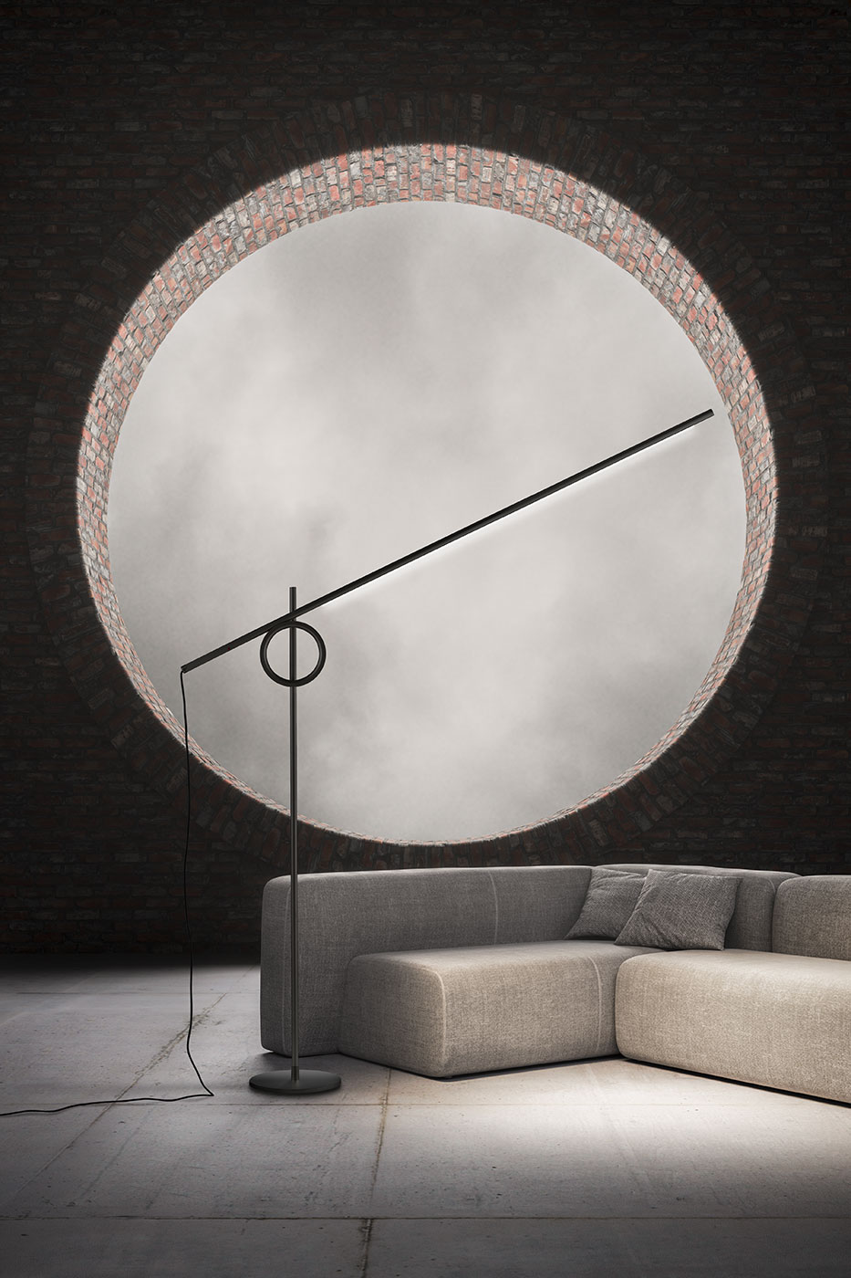 Tangent Adjustable Floor Lamp by Pallucco Floor Lamps