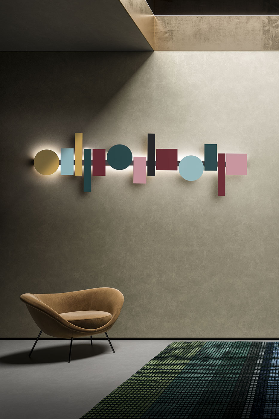 Totem Muticolor Strip Wall Lamp by Pallucco Wall Lamps
