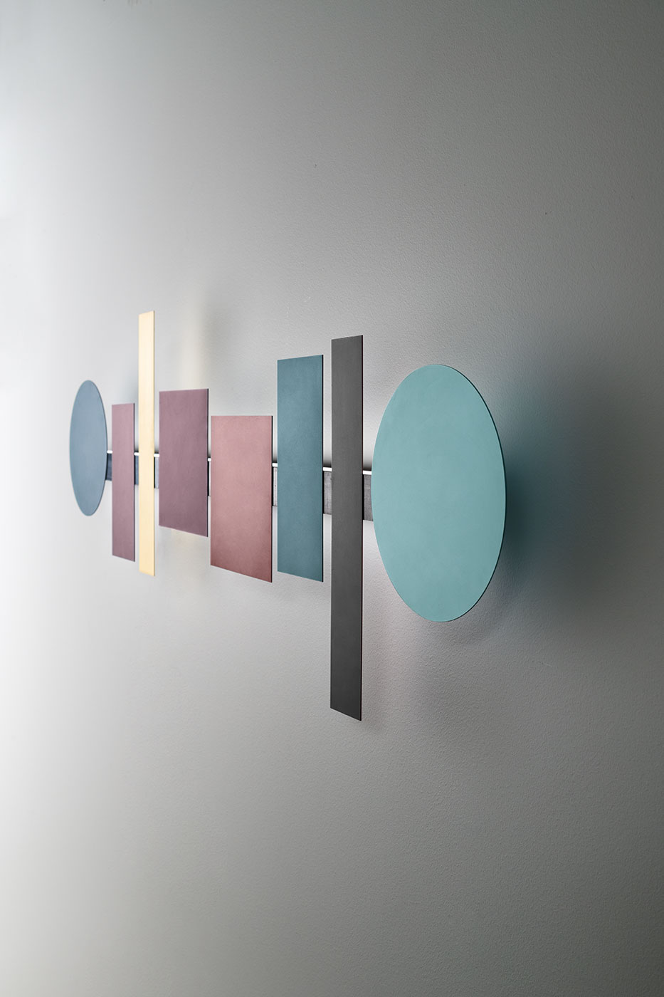 Totem Muticolor Strip Wall Lamp by Pallucco Wall Lamps