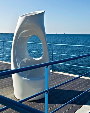 Hollyall Outdoor Planters by Serralunga Planters Round