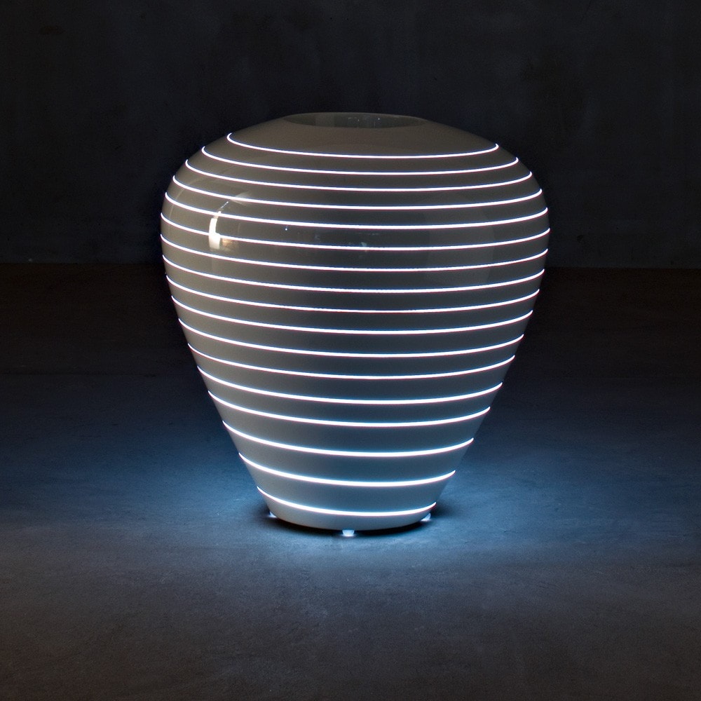 Grand Mary Outdoor Pot with Light by Serralunga Planters Illuminated