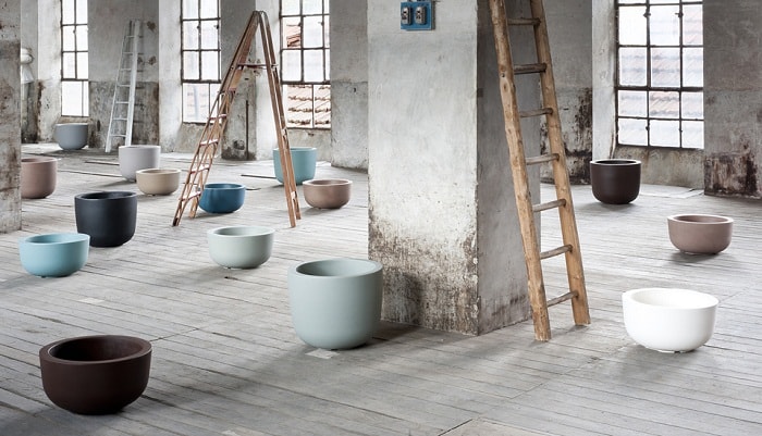 Cup Outdoor Pot by Serralunga Planters Round