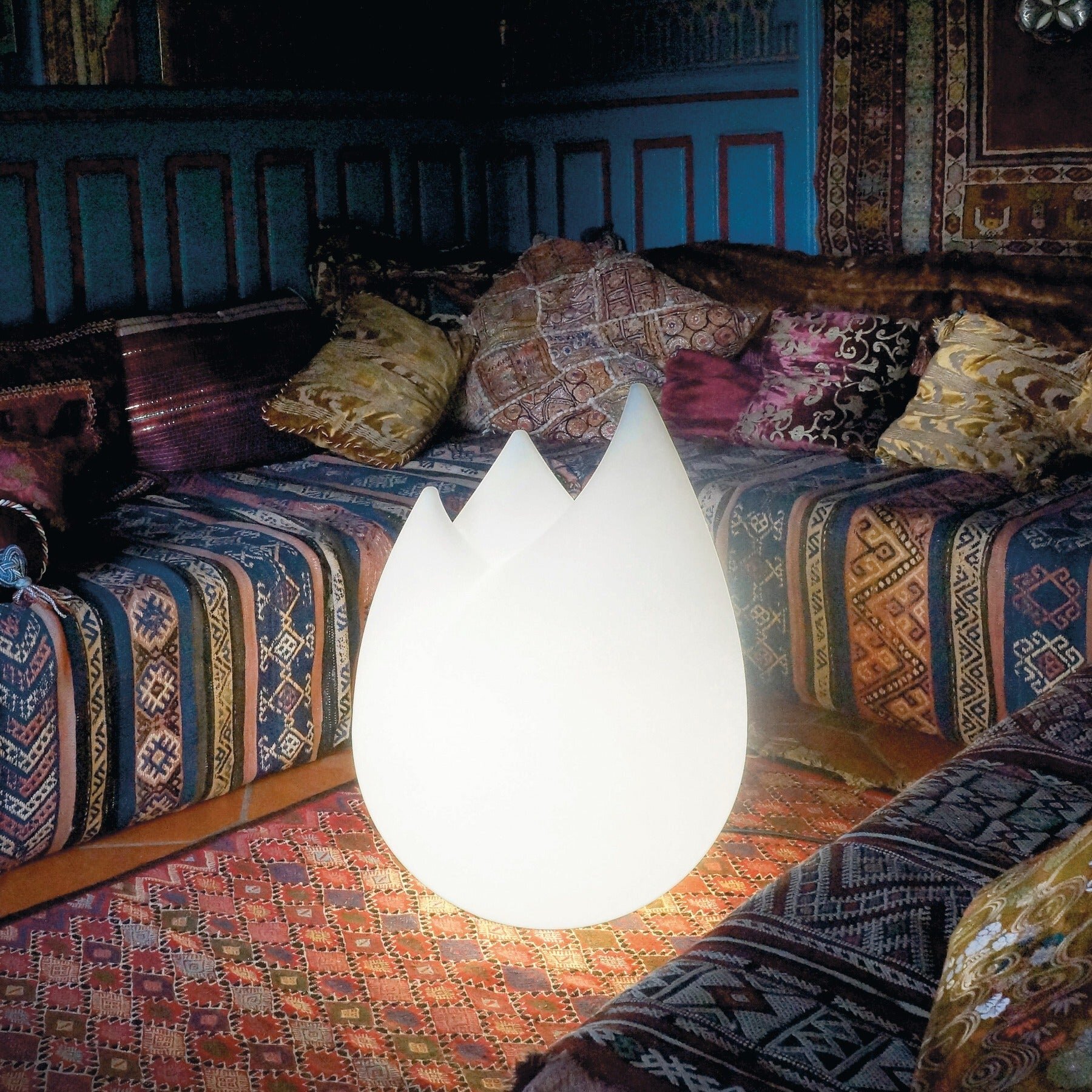 Flame Outdoor Floor Lamp by Serralunga Floor Lamps