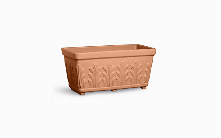 Decorati - Cassetta Fogliata Planter by Serralunga Planters