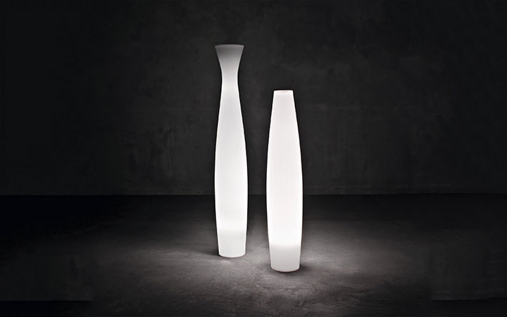 Scarlett Illumiated Planters Pot by Serralunga Planters Round