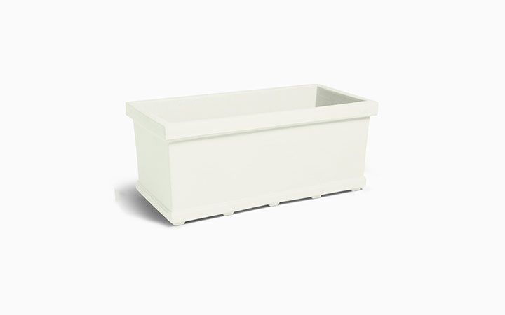 Neoclassic Cassetta Liscia Planter by Serralunga Planters
